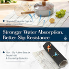 KEYCHAD Large Stone Drying Mat for Kitchen Counter - Image 3