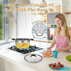 AOSION 6 Quart Stainless Steel Stockpot - Image 5