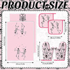 Leinuosen 8 Pcs Skull Kitchen Decor Set Kitchen Towels Gothic Oven Mitts and - Image 3