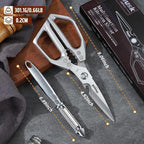 Huusk Kitchen Scissors and Potato Peelers Set, Stainless Steel Cooking Shears - Image 6