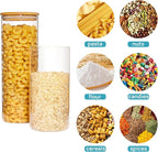 Vtopmart 70oz Glass Food Storage Jars, 3 Pack Large Kitchen Containers - Image 3