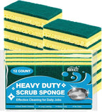 HOMEXCEL Sponges Kitchen 12pcs, Heavy Duty Sponges by HOMEXCEL