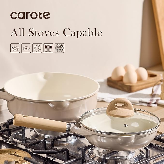 CAROTE 10" Ceramic Frying Pan - Image 5