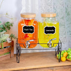 2-Pack1Gallon Glass Drink Dispensers - Image 5