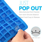 Anaeat 126-Cavity Square Silicone Candy Mold, 2 Pack Non-stick Mini Silicone - Image 4