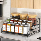 BOIVSHI 4 Tier Spice Rack for Cabinet, Spice Rack Organizer, Depth Adjustable - Image 6