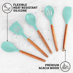Zulay Kitchen Non-Stick Cooking Utensils Set - Image 2