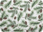 Winter Dish Drying Mat for Kitchen Counter Pine Needle Cone Festival Xmas by Unknown