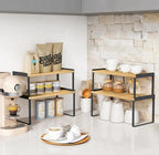 Goozii Kitchen Cabinet Organizer Shelf Set of 4, Stackable Pantry Cupboard - Image 2