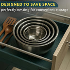 Baker's Signature Stainless Steel Mixing Bowls - Image 7