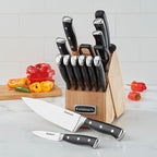 CUISINART Block Knife Set, Lightweight, Stainless Steel, Durable & Dishwasher - Image 2