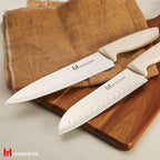 White Knife Set, Howashin 15 Pieces Kitchen Knife Set - Image 7