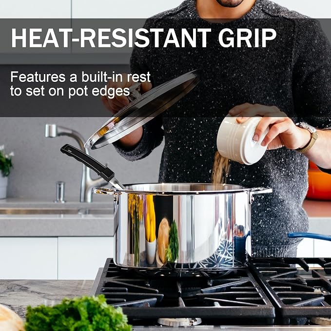 6 Ounce Solid Stainless Steel Portion Control Ladle Spoon - Image 5