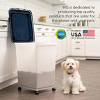 IRIS USA Dog Food Storage Container, Attachable Wheels, - Image 8