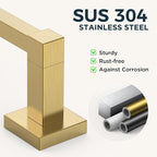 FORIOUS Toilet Paper Holder Set Wall Mount, SUS 304 Stainless Steel Pivoting - Image 6