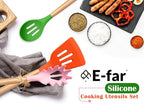 E-far Silicone Cooking Utensils Set, 10-Piece Kitchen Utensils Set - Image 7