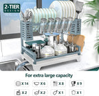 B-Land Dish Drying Rack, 2 Tier Dish Racks - Image 2