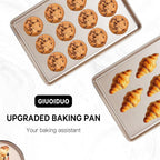 GIUOIDUO 2 Pack Half Sheet Baking Pans, Commercial Quality Baking Sheet Pan Set - Image 5