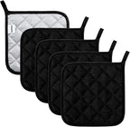 Pot Holders Cotton Made Machine Washable Heat Resistant Potholder, Pot Holder by Joyhalo