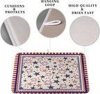 Happy 4th of July Patriotic Dish Drying Mat 18 x 24 Inch US Independence Day - Image 3