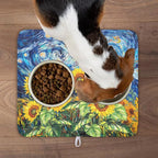 Sunflower Dish Drying Mat for Kitchen Counter 18x16 Inch Starry Night Drying Mat - Image 8