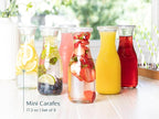 Glass Carafe Pitchers, by Kook, Mini Carafes- set of 6, Beverage Dispensers - Image 3