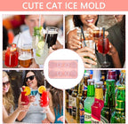 Cat Ice Cube Tray Silicone Large Ice Cube Mold, Fun Shapes Ice Cube Trays - Image 4