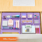 SpaceHacks 25 PCS Plastic Drawer Organizer Set, 4-Size Versatile Organizer - Image 7