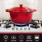 Mueller 6qt Enameled Cast Iron Dutch Oven, Heavy-Duty Casserole and Braiser Pan - Image 6