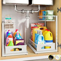 Under Sink Organizer, 2 Pack Cabinet Organizer by Fabutier