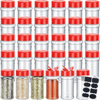 Eccliy 36 Pack 3 oz Clear Plastic Spice Jars by Eccliy