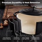 Zulay Kitchen 6.4 Quart Enameled Cast Iron Dutch Oven Pot - Image 5