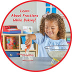 hand2mind Rainbow Fraction Measuring Cups, Kids Montessori Kitchen Tools - Image 7