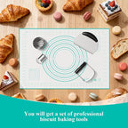 Biscuit Cutter Set, Stainless Steel Pastry Cutter, Pastry Blender, Dough Cutter - Image 6