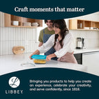 Libbey Baker’s Premium 3 Piece Glass Baking Dish Set, Space Saving Casserole - Image 6