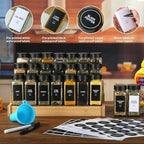 48 Glass Spice Jars with Labels, Spice Jar Set, 4oz Spice Containers, Seasoning - Image 2