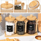 Suclain 3 Pcs Glass Coffee Container - Image 3