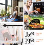 Weewooday 24 Pcs Digital Kitchen Timer Magnetic Timer Bulk On/Off Switch Minute - Image 3
