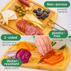 GREENER CHEF 12 Inch Small Bamboo Cutting Board - Image 5