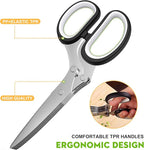 Herb Scissors with 5 Blades and Cover, Kitchen Herb Cutter with Cleaning Comb - Image 4