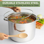 Ecolution Stainless Steel Stock Pot, Encapsulated Induction Ready Cooking Pot - Image 2