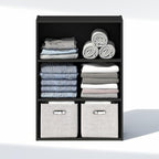 Furinno Reed Closet Organizers and Storage, 3-Tier Closet Organizer, Open Shelf - Image 5