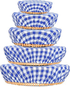 Reusable Bowl Covers, 5 Size Stretch Cloth Bowl Covers by Unknown