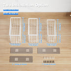 MUSTORN 3 Pack Adhesive Cabinet Door Organizer, Lid Organizers Inside Cabinet - Image 6
