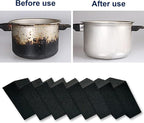 Krisler 8pc Black Carborundum Sponge Nano Emery Sponges Caspian Stone Pot Clean - Image 2