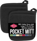 RITZ Terry Pocket Mitt & Hot Pad: Unparalleled Heat Resistant, Durable 100% by Ritz+Foodservice