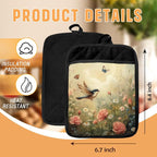 Rustic Floral Bird Pot Holders - Image 2