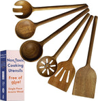 Non-Toxic Cooking Utensils – 6-Piece Kitchen Utensils Set, Glue-Free & by Ziruma