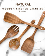 Wooden Spoons for Cooking, Nonstick Cooking Utensil Set - Image 6