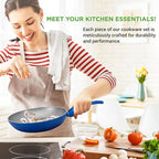 NutriChef 12 Piece Nonstick Cookware Set - Image 6